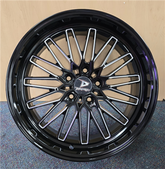 18" Drastic DS3-M Wheel 🌟 18X8 +38 5X114.3 🌟 C.B 73.1 Black & Machined Window Rim